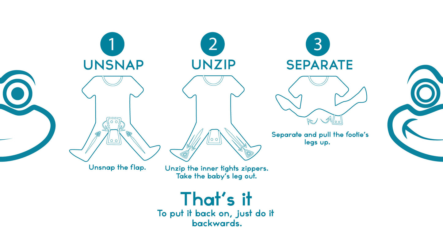 Pijamas Footie Luv - Buttercream