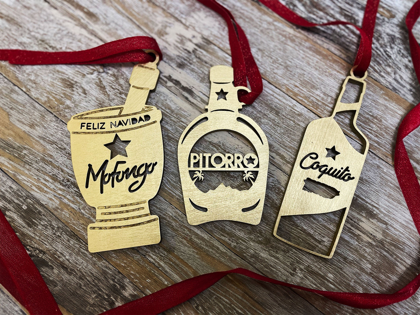 Decoración navideña tributo al Mofongo