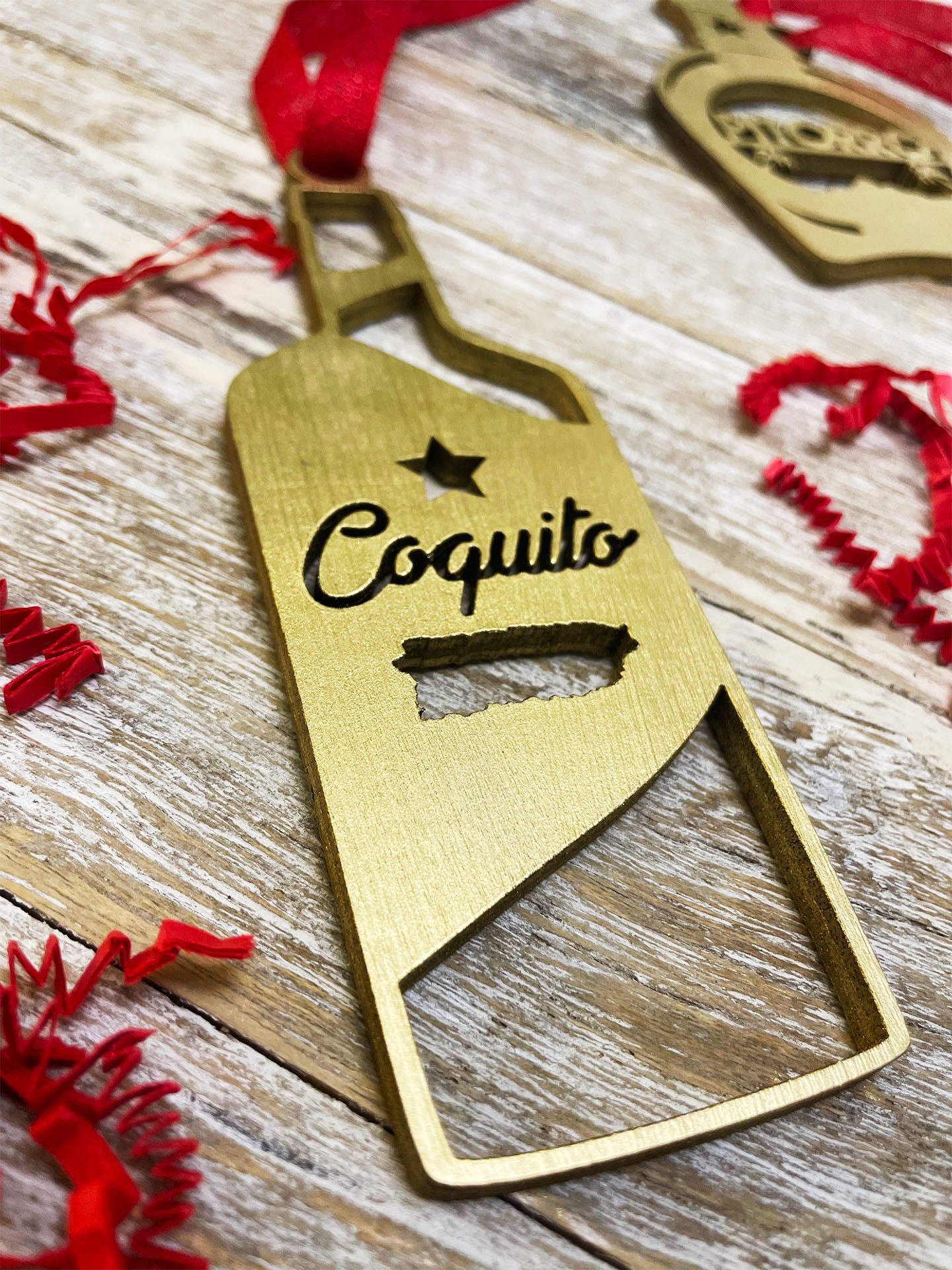 Combo de 3 decoraciones navideñas - Pitorro, coquito y mofongo