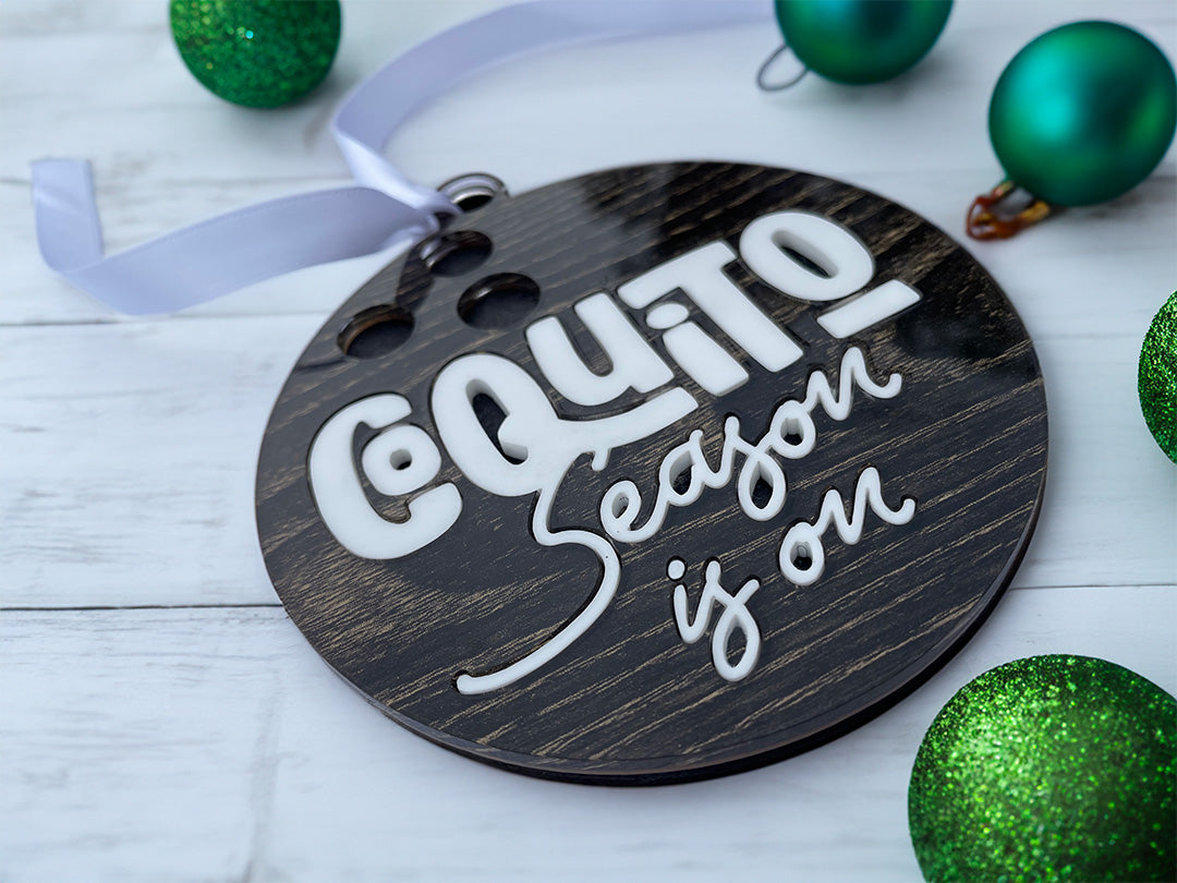 Coquito Season is on - decoración navideña