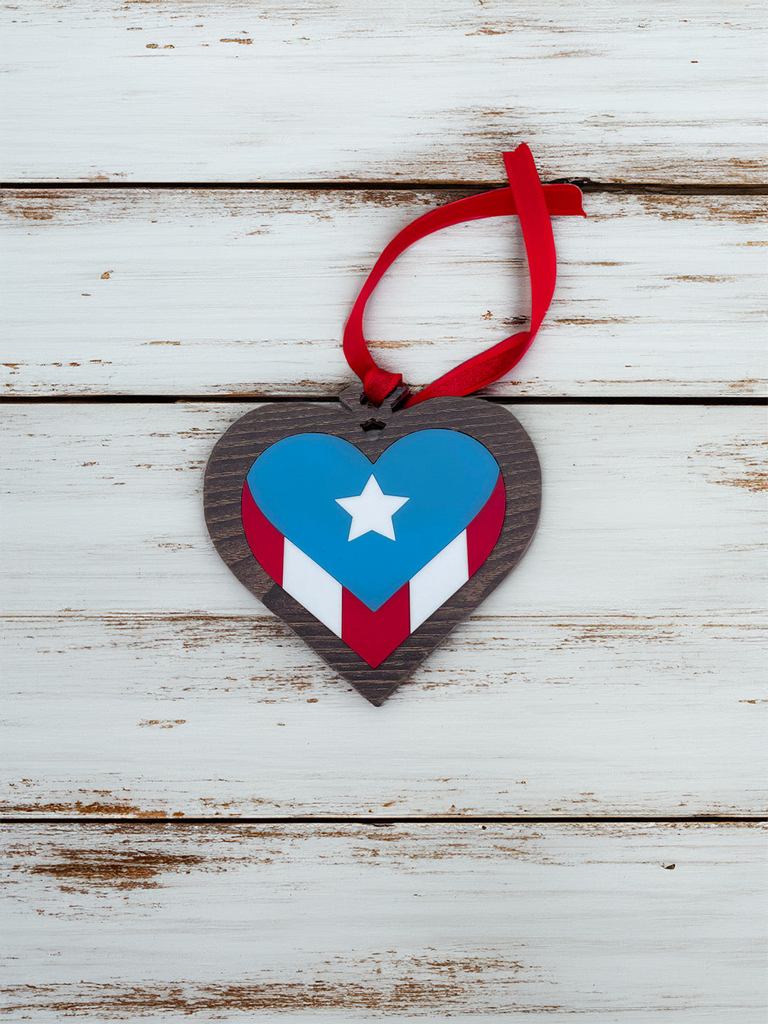 Corazón de Puerto Rico - Decoración navideña