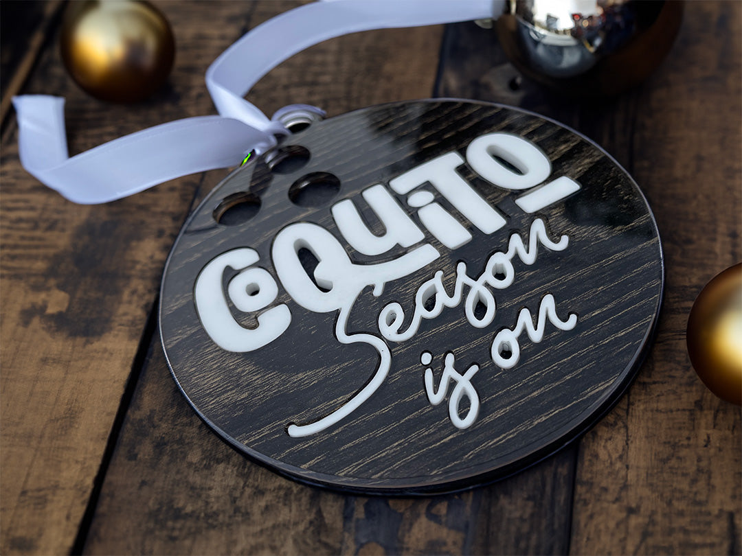 Coquito Season is on - decoración navideña