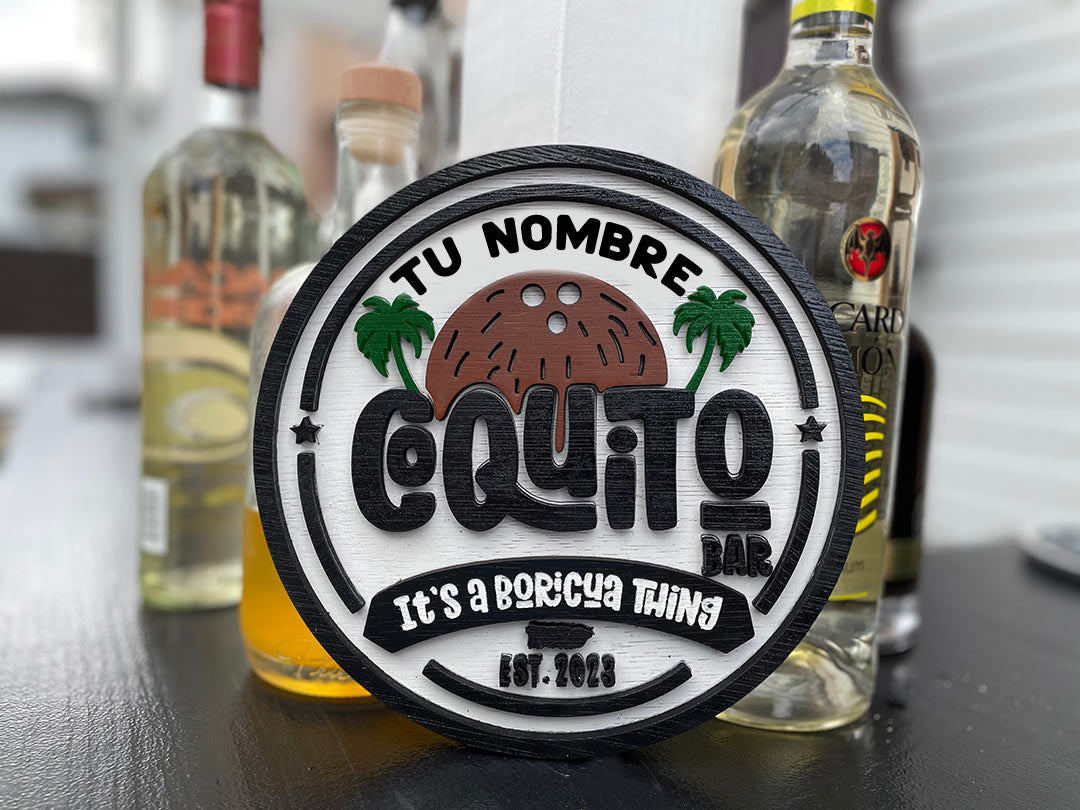 Letrero personalizado de Coquito