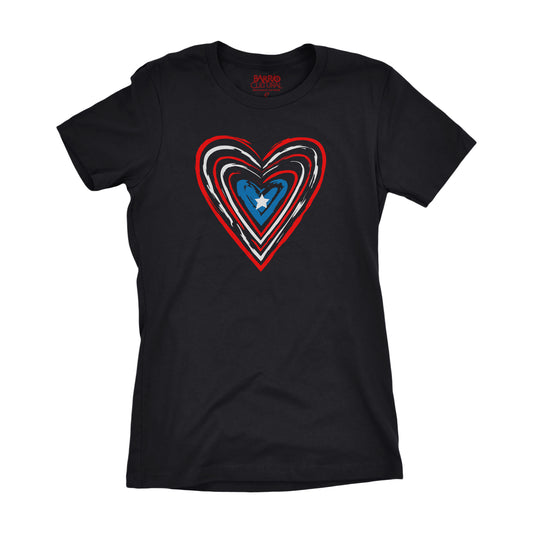 Corazón boricua T-shirt - Mujer