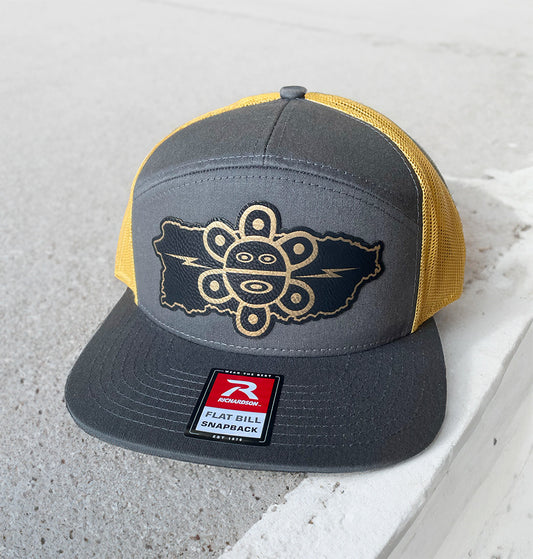 Gorra Mapa de Puerto Rico BLK/GOLD